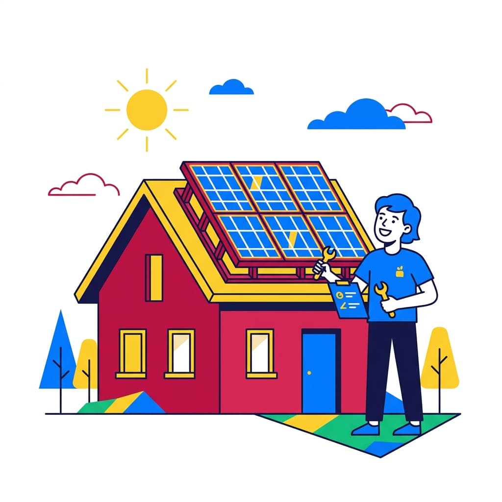 Solar Energy Vector Illustration